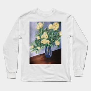 Still Life Lemon Myrtle Floral Painting by Leah Gay Long Sleeve T-Shirt